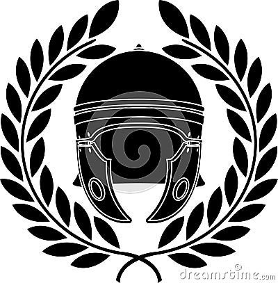 Roman helmet Vector Illustration