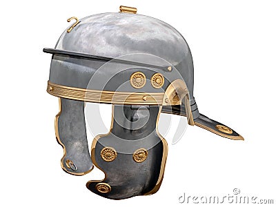 Roman Helmet Cartoon Illustration