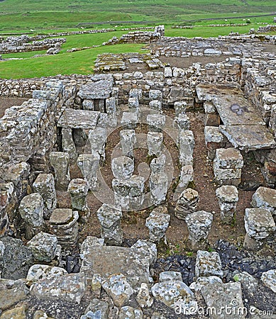 Roman Hypocaust Stock Photo