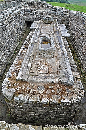 Roman Latrines Stock Photo