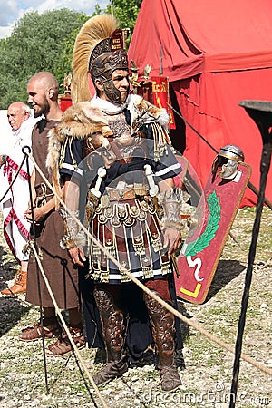 Roman legionaries Editorial Stock Photo