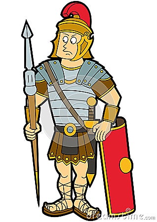 Roman legionary Vector Illustration