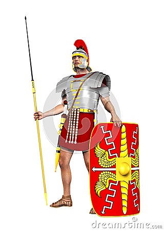 Roman Legionary Stock Photo