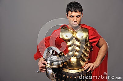 roman legionary soldier Stock Photo