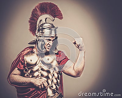 Roman legionary soldier Stock Photo