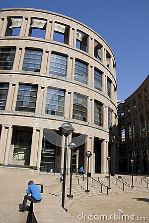 Roman and modern architecture at Vancouver Public Library BC Editorial Stock Photo