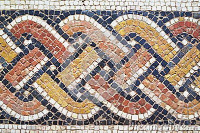 Roman mosaic close up Editorial Stock Photo