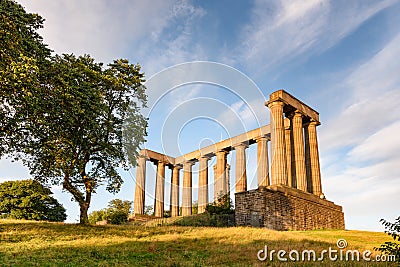 Roman Ruin Edinburgh Scotland Editorial Stock Photo