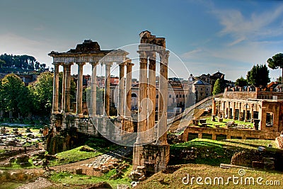 Roman ruins Stock Photo