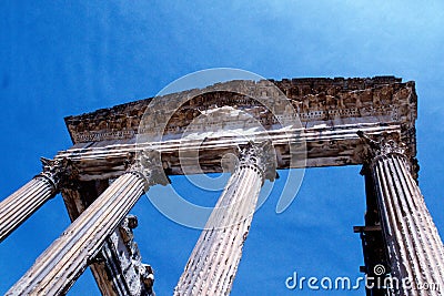 Roman ruins- Tunisia Stock Photo