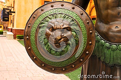 Roman Shield Stock Photo