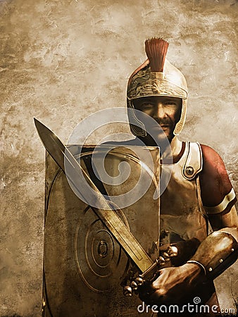 Roman Soldier Stock Photo