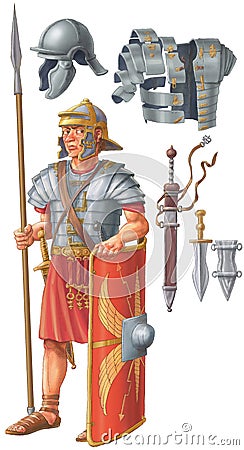 Roman soldier Stock Photo