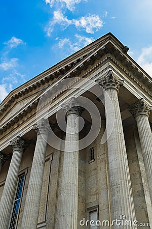 Roman style building Stock Photo