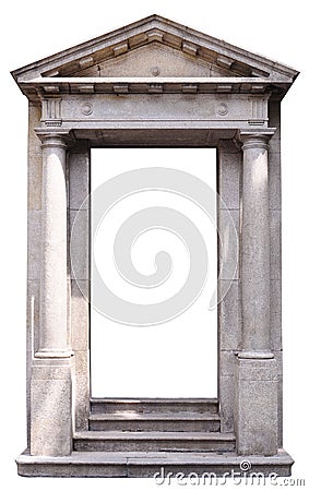 Roman-style door Stock Photo