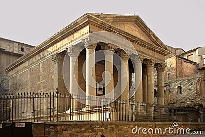 Roman temple Stock Photo