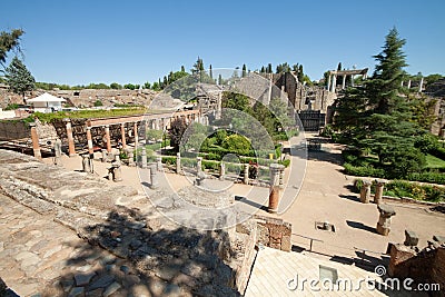 Roman Theatre of Merida Stock Photo