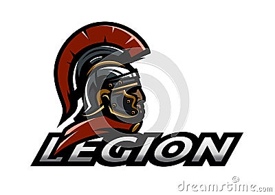 Roman Legionnaire logo. Vector Illustration