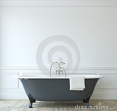 Romance bathroom. 3d render Stock Photo