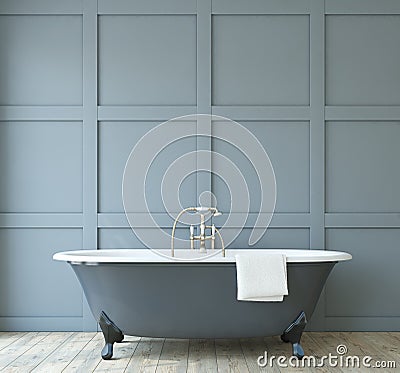 Romance bathroom. 3d render Stock Photo