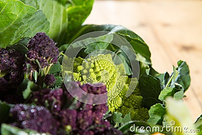 Romanesco cauliflower Stock Photo