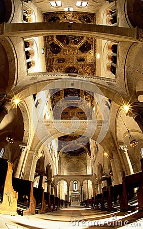 Romanesque arcade Stock Photo