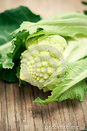 Romanesque broccoli Stock Photo