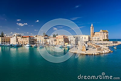 The Cathedral and seafront. Trani. Apulia. Italy Stock Photo