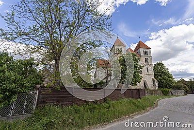 The Romanesque monastery church of Ocsa, Hungary Stock Photo