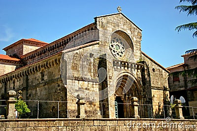 Romanesque monastery of Paco de Sousa in Penafiel Stock Photo