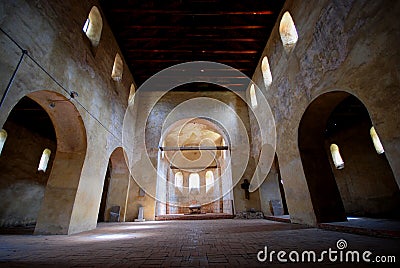 Romanesque-style church Stock Photo