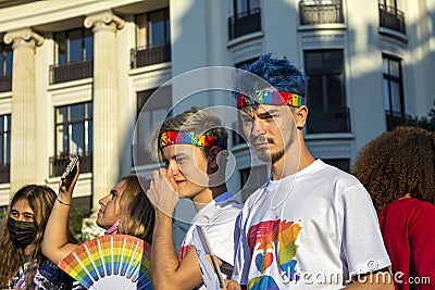 Pride parade in Bucharest, Romania Editorial Stock Photo