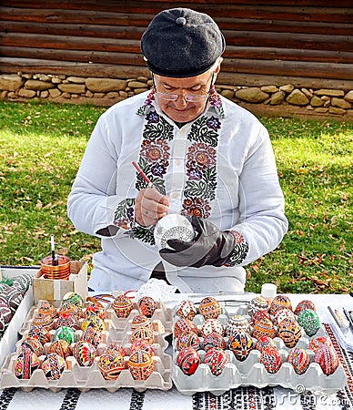 Romania Easter eggs Editorial Stock Photo