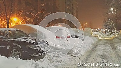 Romania extreme heavy snow Editorial Stock Photo