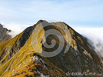 Romania, Fagaras Mountains, Small Arpasu Peak Stock Photo