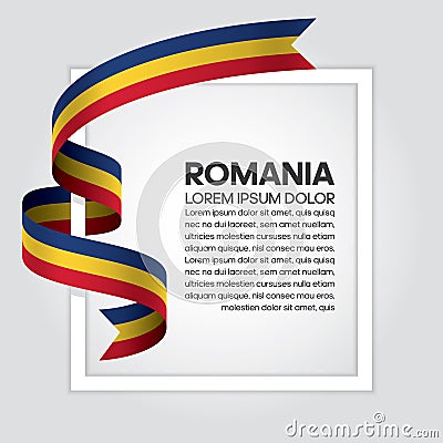 Romania flag background Vector Illustration