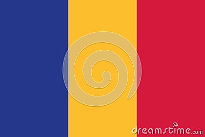 Romania flag vector Vector Illustration