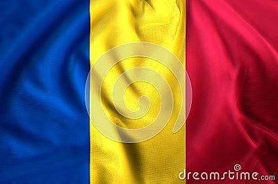 Romania flag illustration Cartoon Illustration