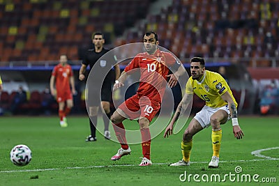 Romania - North Macedonia - European Qualifiers for World Cup 2022 Editorial Stock Photo