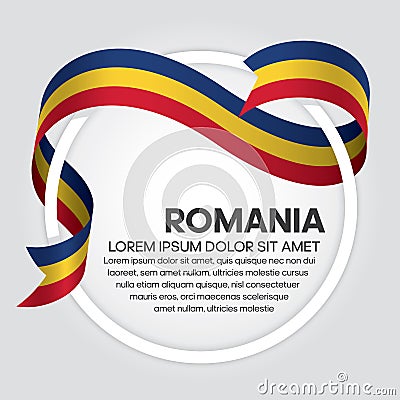 Romania flag background Vector Illustration