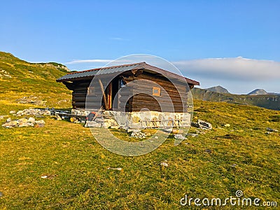 Romania, Rodnei Mountains, La Carti Refuge. Stock Photo