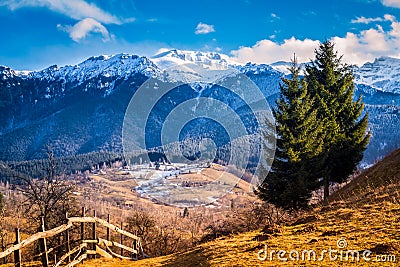 Romania. Romanian nature, landscape, scenery in spring Stock Photo