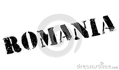 Romania stamp rubber grunge Stock Photo