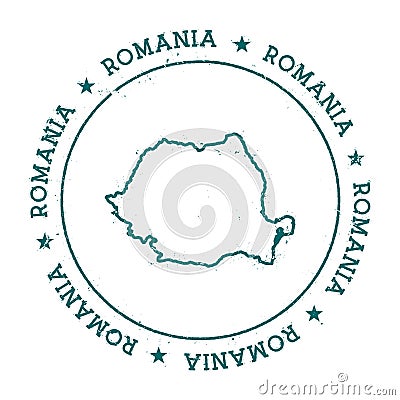 Romania vector map. Vector Illustration