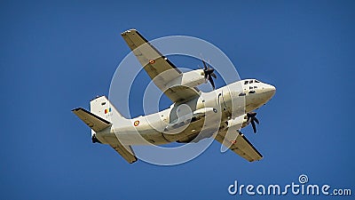 romanian air force plane at Bucharest Aeronautic show Editorial Stock Photo