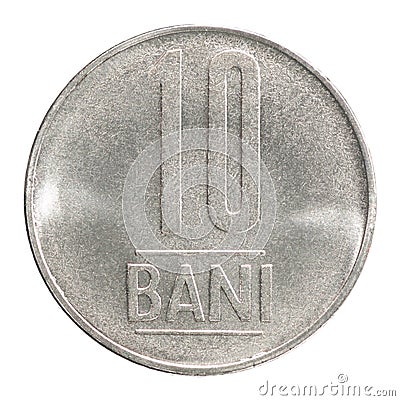 Romanian bani coin Stock Photo