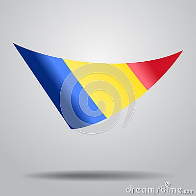 Romanian flag background. Vector illustration. Vector Illustration