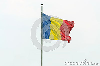 Romanian flag Stock Photo