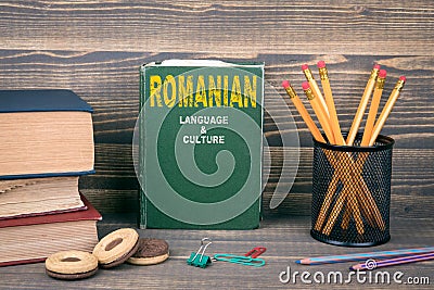 Romanian language and culture concept Stock Photo