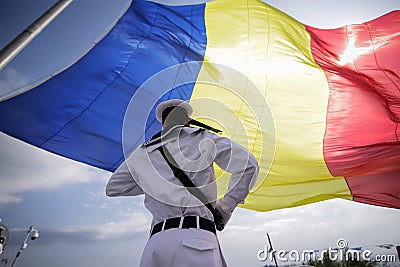 Romanian military sailor Editorial Stock Photo